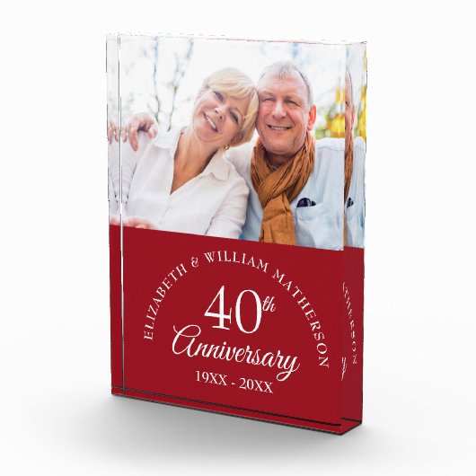 40e Ruby Wedding Jubileum Fotoblokken (Rechts)