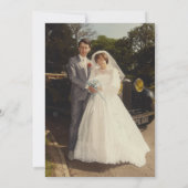 40e Ruby Wedding Jubileum Greenery Foto Kaart (Achterkant)