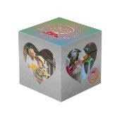 40e Ruby Wedding Jubileum Hart Lijsten (Achter hoekig)