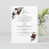 40e Ruby Wedding Jubileum Menu (Staand voorkant)