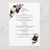 40e Ruby Wedding Jubileum Menu (Voorkant)