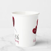 40e Ruby Wedding Jubileum Papieren Bekers (Links)