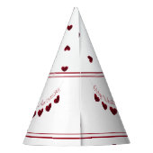 40e Ruby Wedding Jubileum pet Feesthoedjes (Achterkant)