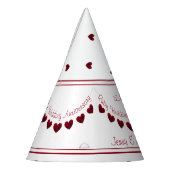 40e Ruby Wedding Jubileum pet Feesthoedjes (Links)