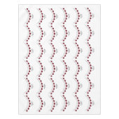 40e Ruby Wedding Jubileum rode hartslag Tafelkleed (Voorkant)