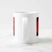 40e Ruby Wedding Jubileum Roos man en vrouw Grote Koffiekop (Achterkant)