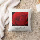 40e Ruby Wedding Jubileum Traditional Red Rose Kussen (Deken)
