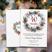 40e Ruby Wedding Jubileum Winter Save The Date