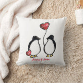 40e Rundertrouwdag pinguïn in Ruby Kussen (Deken)