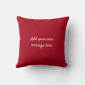 40e Rundertrouwdag pinguïn in Ruby Kussen (Achterkant)