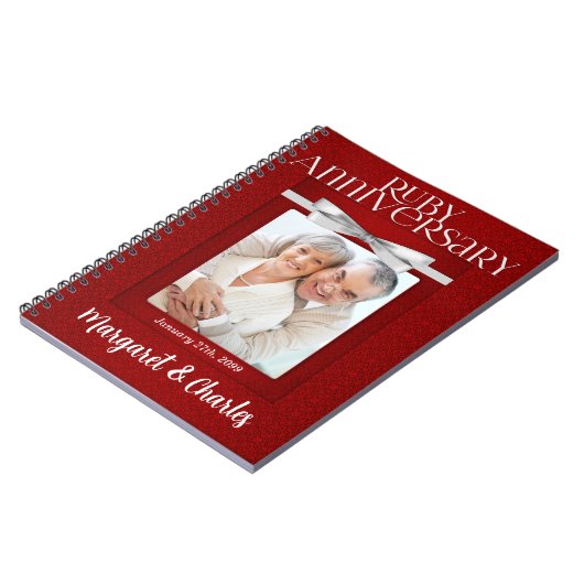 40e Ruwbruidshouding Annivsersary Guest Notitieboek (Linkerzijde)