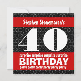40e surrogaatdag in Black Red White Kaart