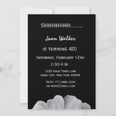 40e surrogaatdag zwart-wit dag metaal kaart (Achterkant)