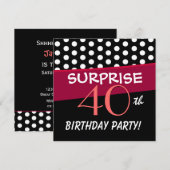 40e surrogaatfeest op dag van de polaire vlek kaart (Voorkant / Achterkant)