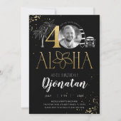 40e Tropische uitnodiging voor gouden dagen met fo (Voorkant)