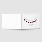 40e trouwdag rode roos versiering gastenboek (Volledig)