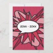 40e trouwdag Ruby Funny stripboek Kaart (Achterkant)