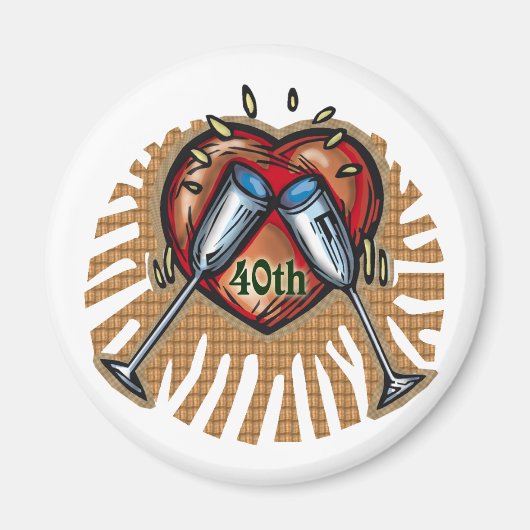 40e trouwdag t magneet (Voorkant)