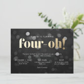 40e Uitnodiging Four-oh (Staand voorkant)