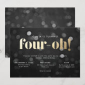 40e Uitnodiging Four-oh (Voorkant / Achterkant)