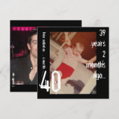 40e uitnodiging ter gelegenheid van de geboorte (Voorkant / Achterkant)