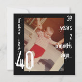 40e uitnodiging ter gelegenheid van de geboorte (Voorkant)