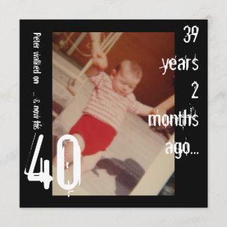 40e uitnodiging ter gelegenheid van de geboorte