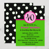 40e uitnodiging ter gelegenheid van de geboorte (Voorkant / Achterkant)