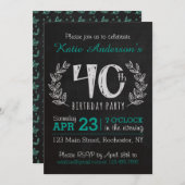 40e uitnodiging ter gelegenheid van de geboorte (Voorkant / Achterkant)