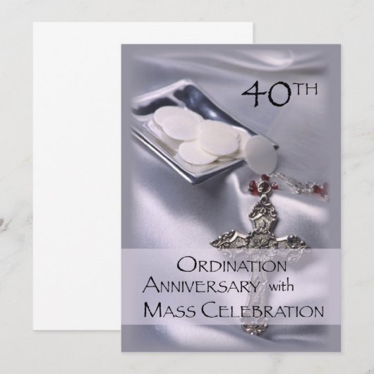 40e uitnodiging tot het Jubileum van de Orde (Voorkant / Achterkant)