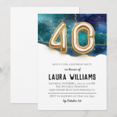 40e uitnodiging van de Birthday Party (Voorkant / Achterkant)