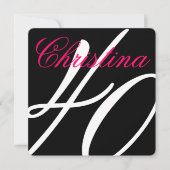 40e uitnodiging van de Birthday Party (Voorkant)