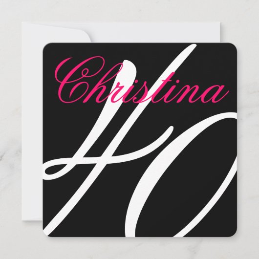 40e uitnodiging van de Birthday Party (Voorkant)