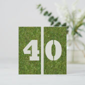 40e uitnodiging van de partij bij het Football van (Staand voorkant)