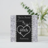 40e uitnodiging van een partij van de Jubileum (Staand voorkant)