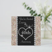 40e uitnodiging van een partij van de Jubileum (Staand voorkant)