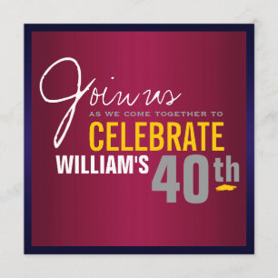 40e uitnodiging van het man