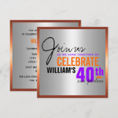 40e uitnodiging van het man (Voorkant / Achterkant)