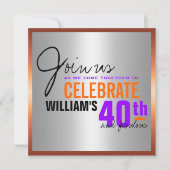 40e uitnodiging van het man (Voorkant)