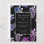 40e uitnodiging van het Man van de Birthday Party  (Voorkant)