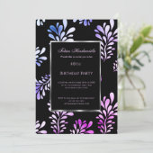 40e uitnodiging van het Man van de Birthday Party  (Staand voorkant)