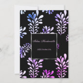 40e uitnodiging van het Man van de Birthday Party  (Achterkant)