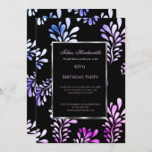 40e uitnodiging van het Man van de Birthday Party  (Voorkant / Achterkant)