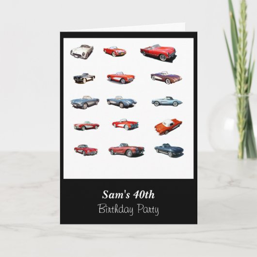 40e uitnodiging voor een vogelkaart (Voorkant)