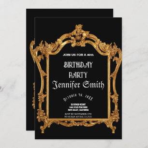 40e uitnodiging voor gouden feestdag