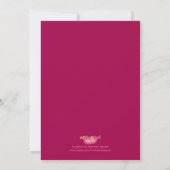 40e uitnodiging voor Jubileum van Ruby Wedding (Achterkant)
