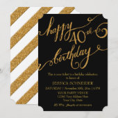 40e, veertigste verjaardag Ticket Celebration Kaart (Voorkant / Achterkant)