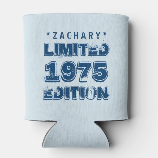 40e verjaardag 1975 Limited Edition Custom E27 BLU Blikjeskoeler (Achterkant)