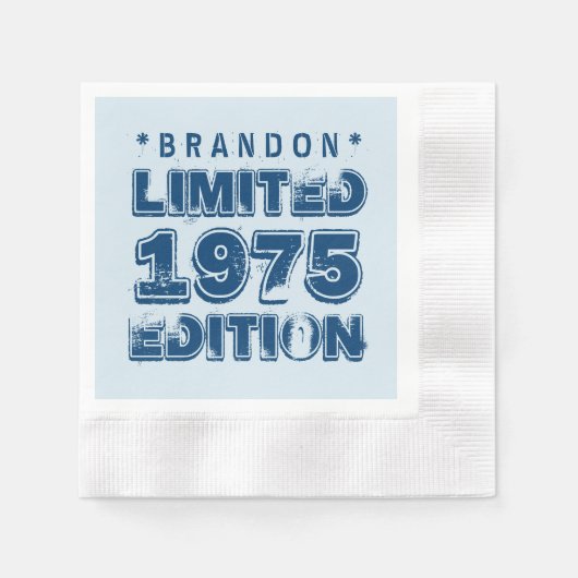 40e verjaardag 1975 Limited Edition Custom E35W Servetten (Voorkant)