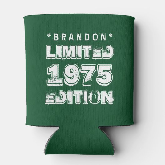 40e verjaardag 1975 Limited Edition E29 GREEN Blikjeskoeler (Achterkant)